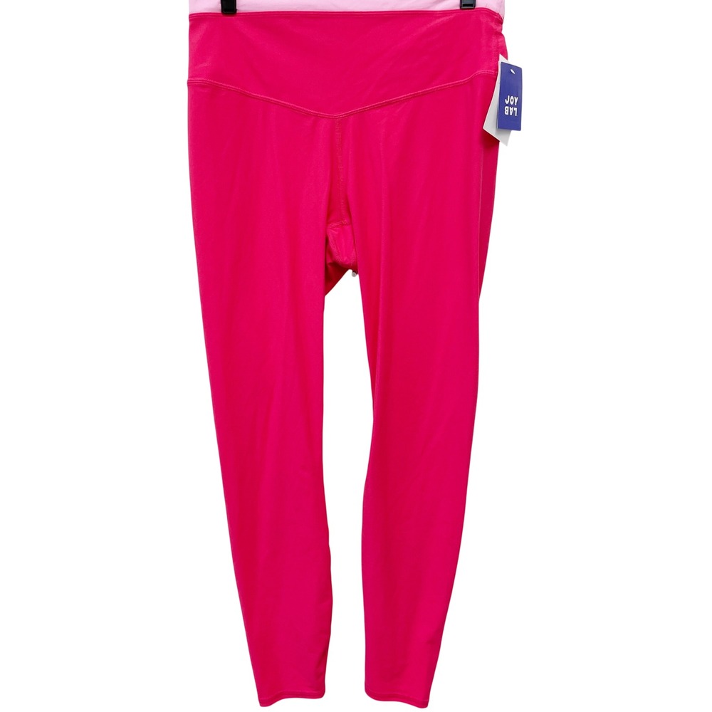 JoyLab Women's Pink High Rise‎ V Seam Activewear Leggings Size Large